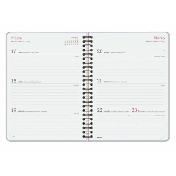 Diary Finocam ALMA Lilac A5 15,5 x 21,2 cm 2025
