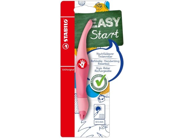 STABILO EASYoriginal, Tynn penn, Rosa, Blå, 0,5 mm, Medium, Høyrehendt