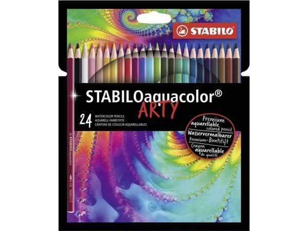 STABILO aquacolor ARTY, Monivärinen, 24 kpl