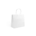 Miniatyrbillede 5 af 8: Paper Bag Algon White 26 x 17 x 26 cm 3 Pieces (24 Units)
