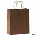 Miniatyrbillede 1 af 2: Bags Fama Dark brown With handles 125 g/m² 31 x 11 x 42 cm Rectangular (25 Units)