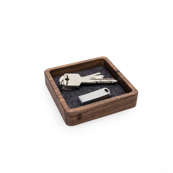Square Organizer One Chamber - American Walnut -lajitelma