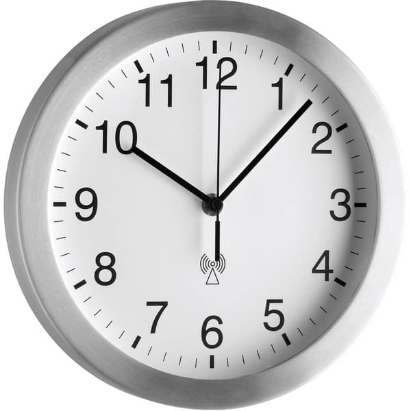 TFA Dostmann 98.1091.02 DCF Väggklocka 25 cm x 4 cm Aluminium (matt)