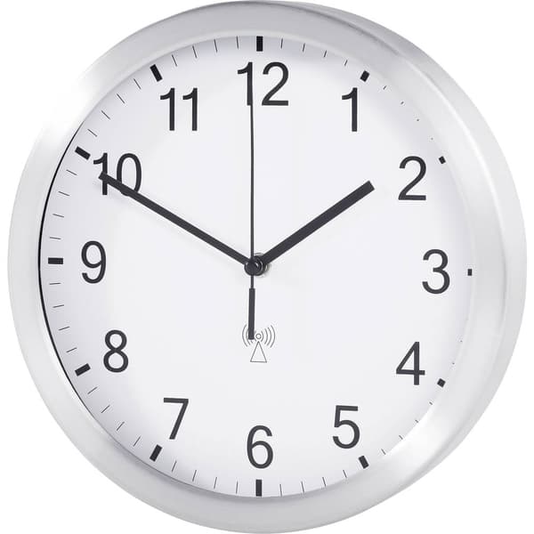 TFA Dostmann 98.1091.02 DCF Väggklocka 25 cm x 4 cm Aluminium (matt)