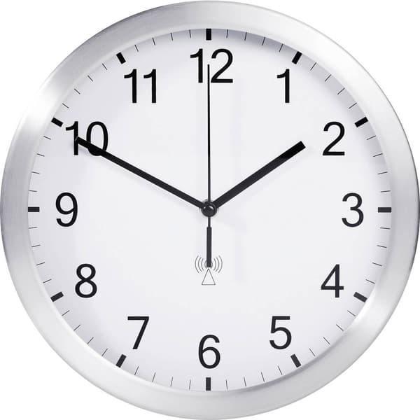 TFA Dostmann 98.1091.02 DCF Väggklocka 25 cm x 4 cm Aluminium (matt)