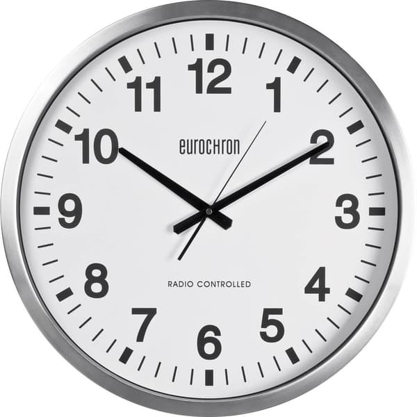 Eurochron EFWU 9000 Radio Vægur 507 mm x 63 mm Sølv