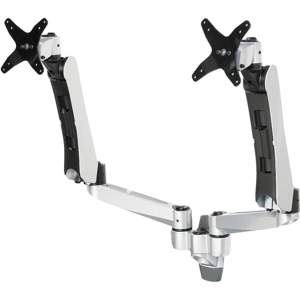 SpeaKa Professional SP-1624884 Superflex 2x Monitor-väggfäste 25,4 cm (10) - 68,6 cm (27) Silver-svart Justerbar i hö