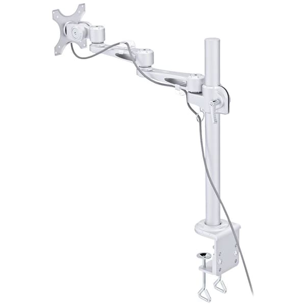 Neomounts FPMA-D935 1x Monitor bordsfäste 25,4 cm (10) - 76,2 cm (30) Silver Justerbar i höjd, Tiltbar, Svängbar, Rot
