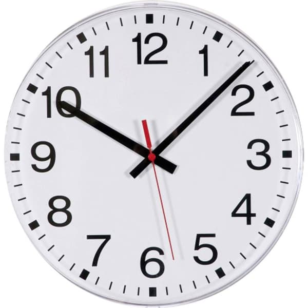EUROTIME 55000 DCF Väggklocka 300 mm Vit