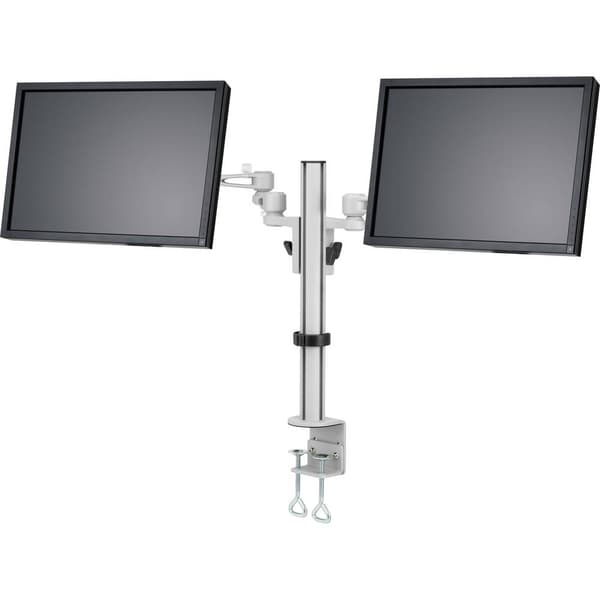SpeaKa Professional SP-5986112 2x Monitor bordsfäste 33,0 cm (13) - 68,6 cm (27) Grå Justerbar i höjd, Tiltbar, Sväng