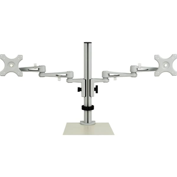 SpeaKa Professional SP-5986112 2x Monitor bordsfäste 33,0 cm (13) - 68,6 cm (27) Grå Justerbar i höjd, Tiltbar, Sväng