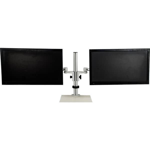 SpeaKa Professional SP-5986112 2x Monitor bordsfäste 33,0 cm (13) - 68,6 cm (27) Grå Justerbar i höjd, Tiltbar, Sväng