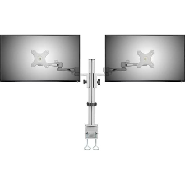 SpeaKa Professional SP-5986112 2x Monitor bordsfäste 33,0 cm (13) - 68,6 cm (27) Grå Justerbar i höjd, Tiltbar, Sväng