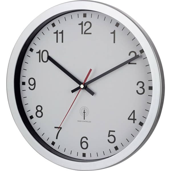 EUROTIME 56831-07 DCF Väggklocka 30 cm x 4.3 cm Silver