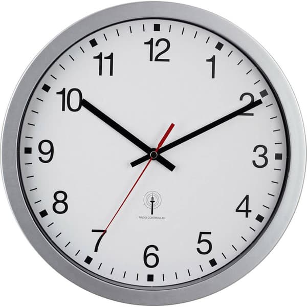 EUROTIME 56831-07 DCF Väggklocka 30 cm x 4.3 cm Silver