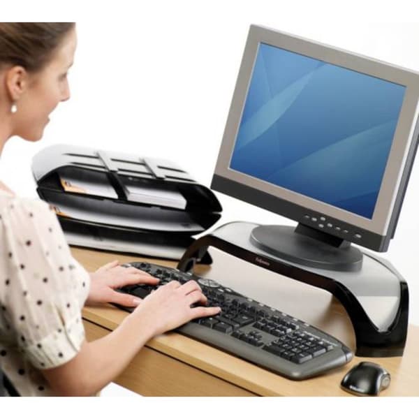 Fellowes Smart Suites Monitorupphöjning Höjdintervall: 13 cm (max) Svart