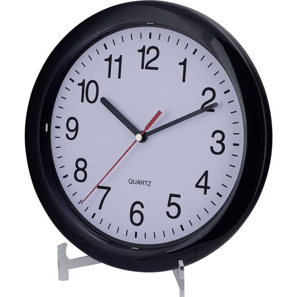 EUROTIME 22221 Kvarts Väggklocka 25 cm Svart