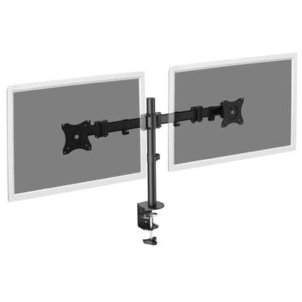 Digitus DA-90349 2x Monitor bordsfäste 38,1 cm (15) - 68,6 cm (27) Svart Vridbar, Justerbar i höjd, Tiltbar, Svängbar