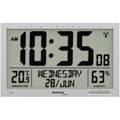 Miniatyrbild 1 av 2: Techno Line WS 8013 DCF Väggklocka 369 mm x 229 mm x 24 mm Silver Stor display