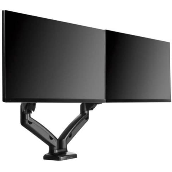 ICY BOX IB-MS304-T 2x Monitor bordsfäste 25,4 cm (10) - 68,6 cm (27) Svart Tiltbar, Svängbar, Vridbar, Justerbar i hö