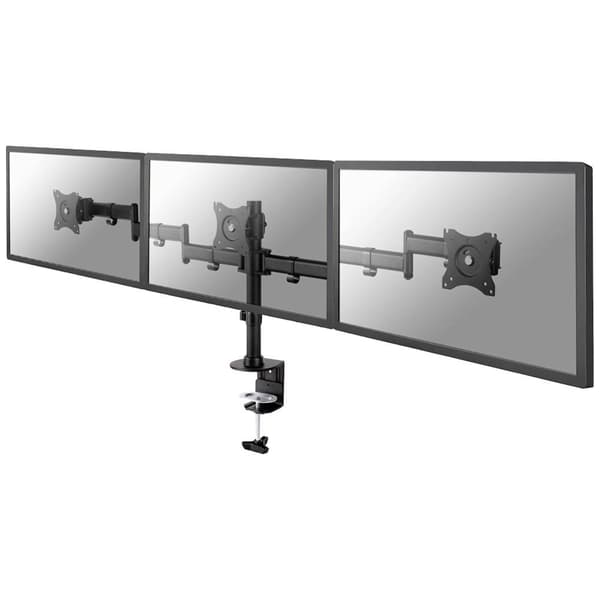 Neomounts NM-D135D3BLACK 3x Monitor bordsfäste 25,4 cm (10) - 68,6 cm (27) Tiltbar, Svängbar Svart Svart