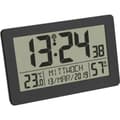 Miniatyrbild 3 av 3: TFA Dostmann 60.2557.01 DCF Radioklocka 206 mm x 30 mm x 130 mm Svart Stor display