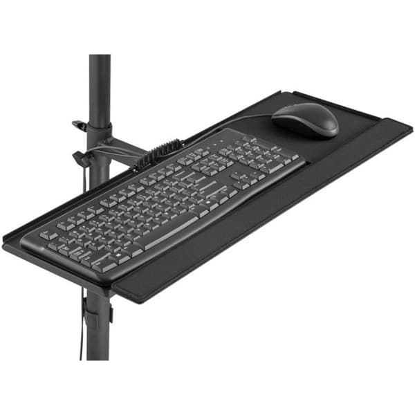 Digitus DA-90374 1x PC-/Monitorvagn 43,2 cm (17) - 81,3 cm (32) Svart Justerbar i höjd, Tangentbordsbricka, Tiltbar,