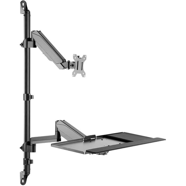 Digitus DA-90372 1x Monitor-väggfäste 43,2 cm (17) - 81,3 cm (32) Svart Justerbar i höjd, Svängbar, Tiltbar, Tilt + S