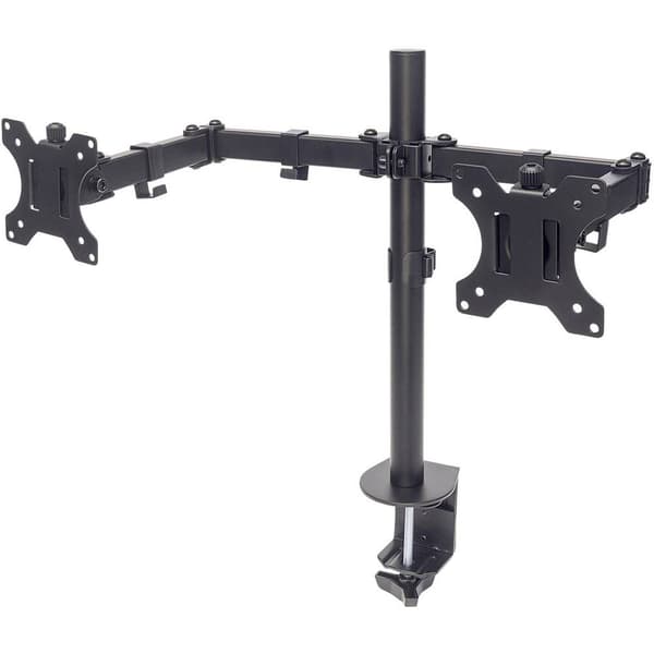 Manhattan 461528 2x Monitor bordsfäste 33,0 cm (13) - 81,3 cm (32) Svart Justerbar i höjd, Tiltbar, Svängbar