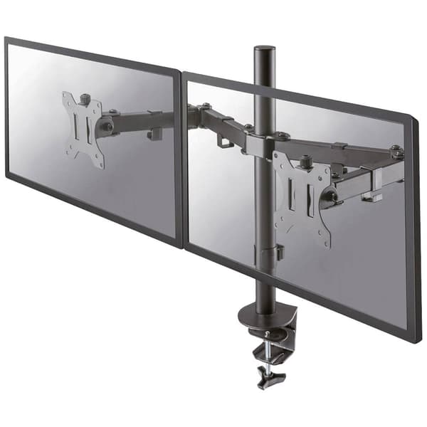 Neomounts FPMA-D550DBLACK 2x Monitor bordsfäste 25,4 cm (10) - 81,3 cm (32) Svängbar, Roterbar, Tiltbar Svart Svart