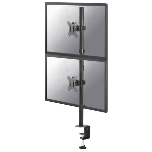 Neomounts FPMA-D550DVBLACK 2x Monitor bordsfäste 25,4 cm (10) - 81,3 cm (32) Svängbar, Roterbar, Tiltbar Svart Svart