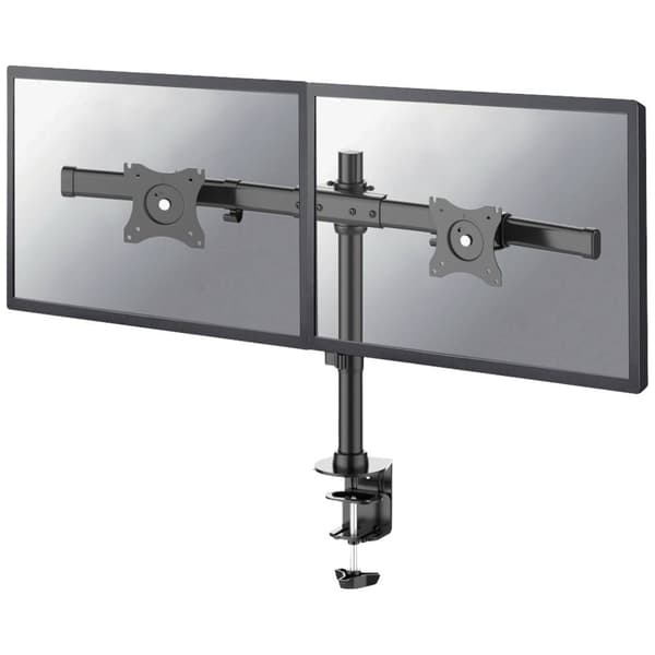 Neomounts FPMA-DCB100DBLACK 2x Monitor bordsfäste 25,4 cm (10) - 68,6 cm (27) Svängbar, Roterbar, Tiltbar Svart Svart