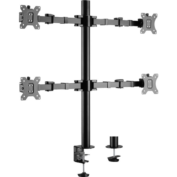 SpeaKa Professional SP-MM-540 4x Monitorfäste 43,2 cm (17) - 81,3 cm (32) Svart Tilt + Svängbar, Vridbar, Justerbar i