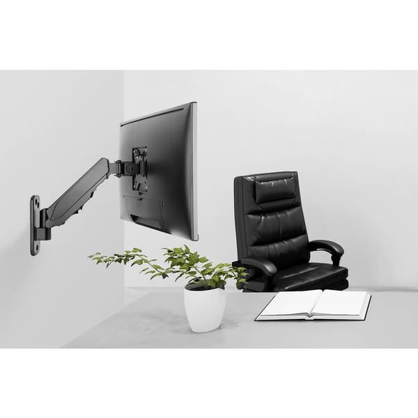 Digitus DA-90396 1x Monitor-väggfäste 33,0 cm (13) - 81,3 cm (32) Svart, Svart (matt) Vridbar, Justerbar i höjd, Tilt