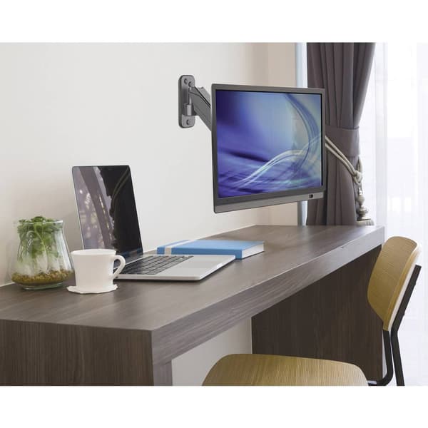Manhattan 461603 1x Monitor-väggfäste 43,2 cm (17) - 81,3 cm (32) Svart Vridbar, Justerbar i höjd, Tiltbar, Svängbar,