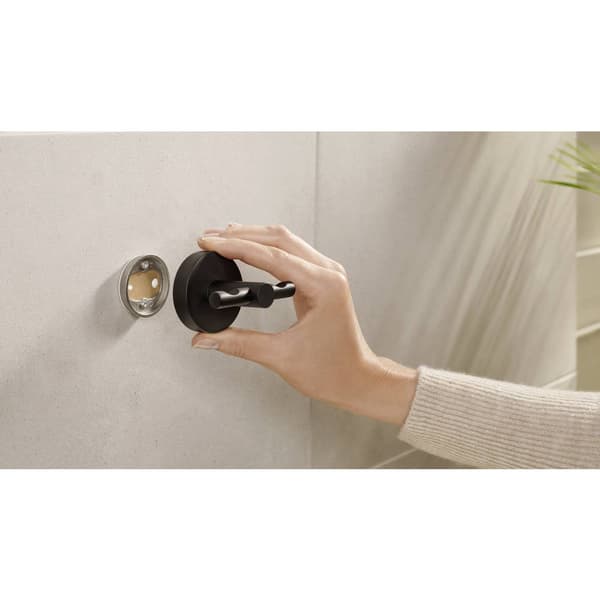 tesa Beläggningskrok 40564-00000-00 MOON BLACK Antal krokar: 2 (B x H x D) 50 x 53 x 65 mm Metall Svart (matt) 1 st