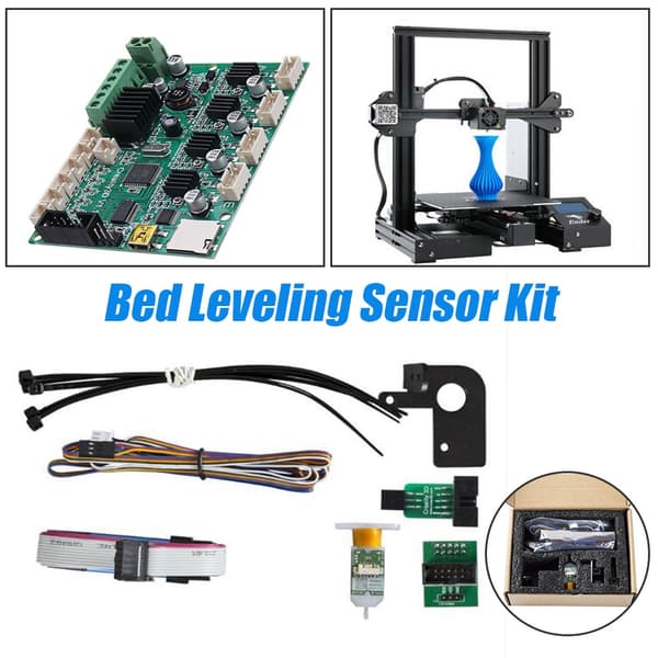 Uppgraderad version BL-Touch Uppvärmd Säng Auto Bed Leveling Sensor PCB Lödsats för Ender-3 / Ender-3s / Ender-3 Pro / CR-10 3D-skrivare