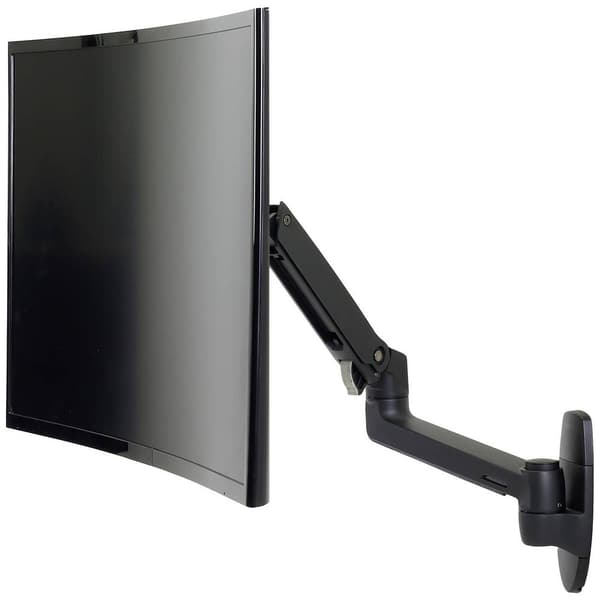 Ergotron LX Arm Wall Mount 1x Monitor-väggfäste 38,1 cm (15) - 86,4 cm (34) Svart Justerbar i höjd, Tiltbar, Svängbar