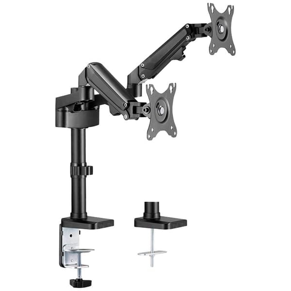 Neomounts DS70-750BL2 2x Monitor bordsfäste 43,2 cm (17) - 68,6 cm (27) Svart Tilt + Svängbar, Justerbar i höjd, Rote