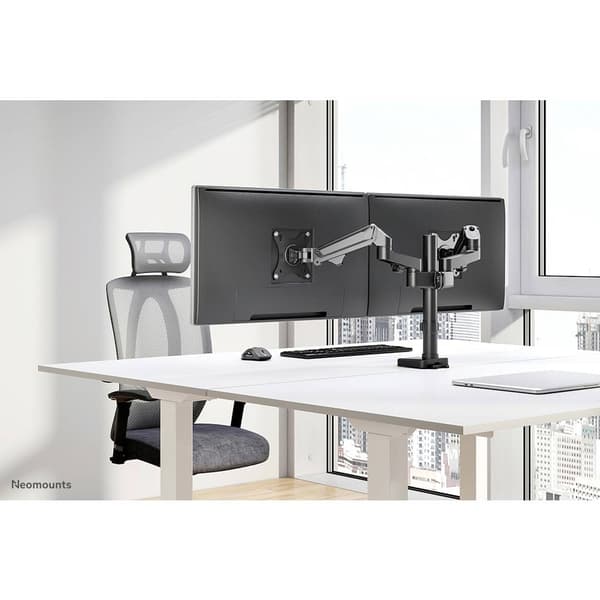 Neomounts DS70-750BL2 2x Monitor bordsfäste 43,2 cm (17) - 68,6 cm (27) Svart Tilt + Svängbar, Justerbar i höjd, Rote