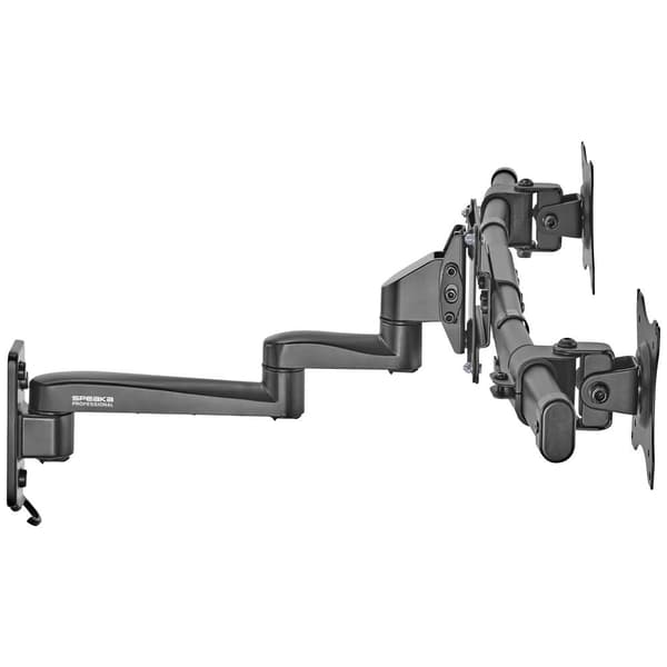 SpeaKa Professional SP-TVM-512 2x Monitor-väggfäste 33,0 cm (13) - 68,6 cm (27) Svart Vridbar, Tiltbar, Svängbar