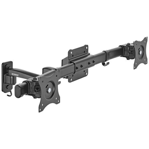SpeaKa Professional SP-TVM-512 2x Monitor-väggfäste 33,0 cm (13) - 68,6 cm (27) Svart Vridbar, Tiltbar, Svängbar