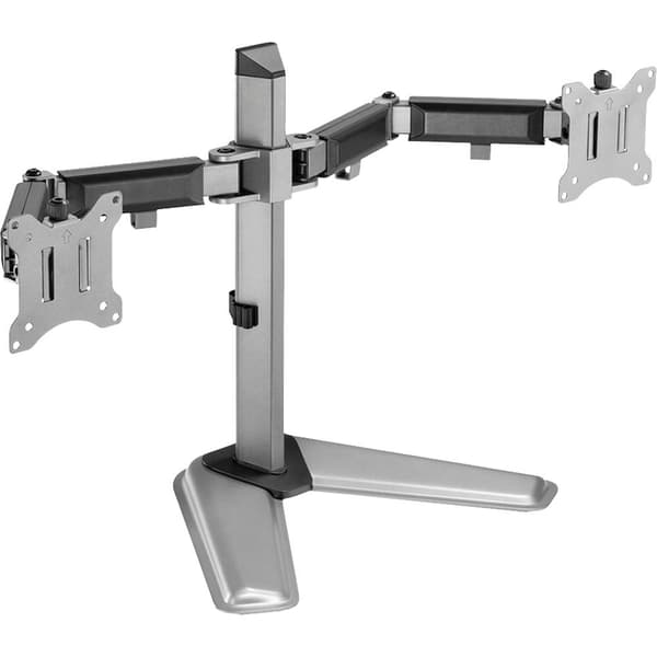 My Wall HL 56-2 L 2x Monitorfot 43,2 cm (17) - 81,3 cm (32) Silver Justerbar i höjd, Vridbar
