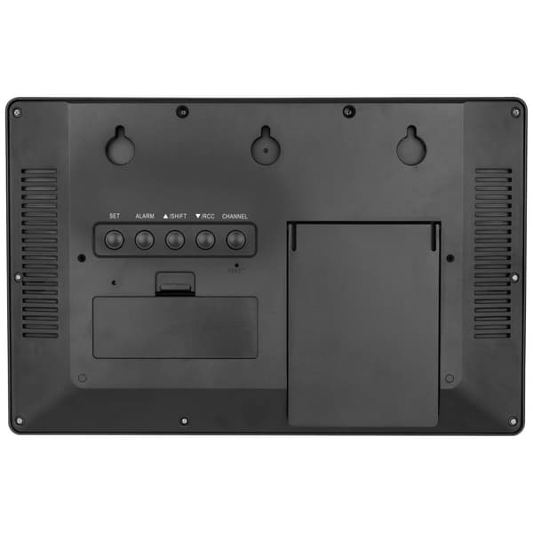 TFA Dostmann 60.4523.01 DCF Väggklocka 360 mm x 235 mm x 28 mm Svart Stor display