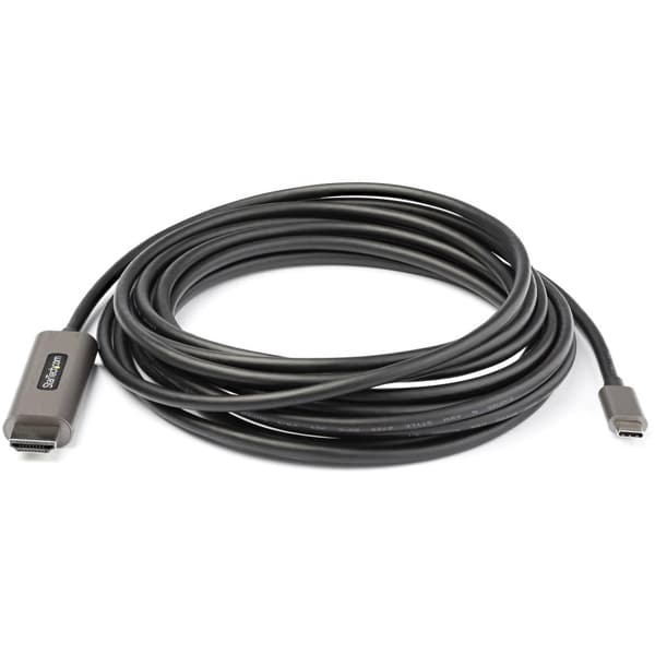 StarTech 16ft (5m) USB C til HDMI-kabel 4K 60Hz med HDR10, Ultra HD USB Type-C til 4K HDMI 2.0b videoadapterkabel, USB-C til HDMI HDR Skærm/Skærmkonve