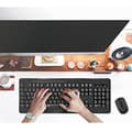 Miniatyrbild 2 av 6: Logilink tangentbord & mus combo set 2,4GHz, 1000DPI mus svart (ID0194)