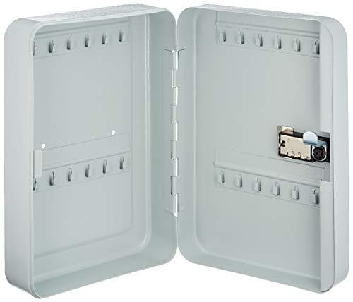 Wedo 10242437 avainkaappi 24 avaimelle, 3-numeroinen yhdistelmälukko, yksilöllisesti säädettävä, 18,6 x 9,4 x 25 cm, jauhemaalattu teräslevy, mukana k