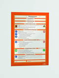 Pikkukuva 2 / 6: DURABLE DURAFRAME® A4 (oranssi) 10 kpl - itseliimautuva infokehys (488209)
