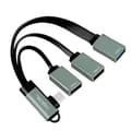 Miniatyrbillede 1 af 3: LogiLink USB-C 3-Port Hub - Hub - 1x SuperSpeed USB 3.0 + 2x USB 2.0 - Desktop