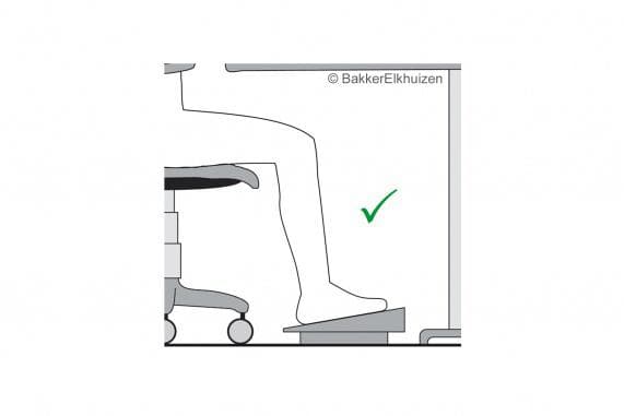 Bakker BNEFFD Dobbelt ergonomisk fodstøtte